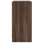 vidaXL Armoire latérale avec portes en verre chêne marron 68x37x75 5cm