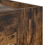 vidaXL Table basse Chêne fumé 110 x 50 x 41 cm Bois d'ingénierie