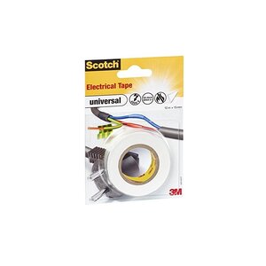 Scotch Ruban isolant universel  15 mm x 10 m  blanc