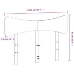 vidaXL Tête de lit blanc 135 cm bois massif de pin
