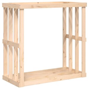 vidaXL Porte-bûches d’extérieur 108x52x106 cm Bois massif de pin
