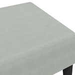 vidaXL Repose-pied gris clair 77x55x31 cm velours