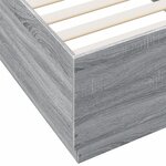 vidaXL Cadre de lit sans matelas sonoma gris 90x200 cm