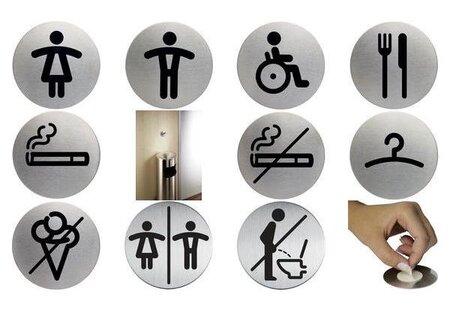 Pictogramme 'Asseyez vous S.V.P', diamètre: 83 m DURABLE