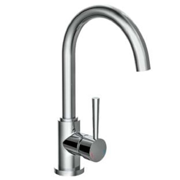 SCHÜTTE Mitigeur d'évier avec bec verseur rond CORNWALL Chrome