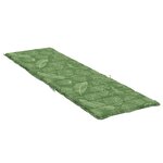 vidaXL Coussin de chaise longue à motif de feuilles tissu oxford