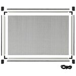 vidaXL Moustiquaire extensible pour fenêtres Blanc (75-143)x50 cm