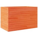 vidaXL Jardinière cire marron 70x40x45 5 cm bois de pin massif