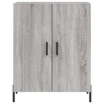 vidaXL Buffet haut Sonoma gris 69 5x34x180 cm Bois d'ingénierie