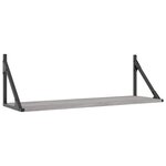 vidaXL Étagères murales 2Pièces sonoma gris 80x25x25 5 cm bois ingénierie