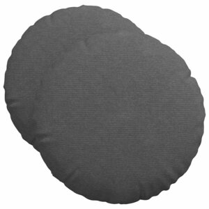 vidaXL Coussins de siège 2 pc Tissu en velours côtelé Gris foncé
