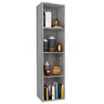 vidaXL Bibliothèque/Meuble TV Sonoma gris 36x30x143 cm