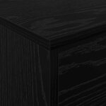 vidaXL Étagère à magazines avec étagère Chêne noir 70 x 41 x 156 cm