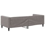 vidaXL Lit de repos sans matelas taupe 90x200 cm tissu