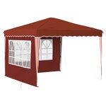 vidaXL Tente de fête pop-up 288 x 288 x 245 cm Terre cuite