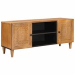 vidaXL Unites TV Marron Clair 105 x 33 x 46 cm Bois de mangue massif