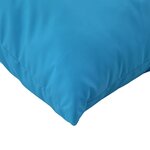 vidaXL Coussins de palette lot de 3 bleu tissu