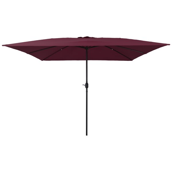 Parasol carré vidaXL 295x245 cm Bordeaux