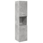 vidaXL Ensemble de meubles de salle de bain 4 Pièces gris béton