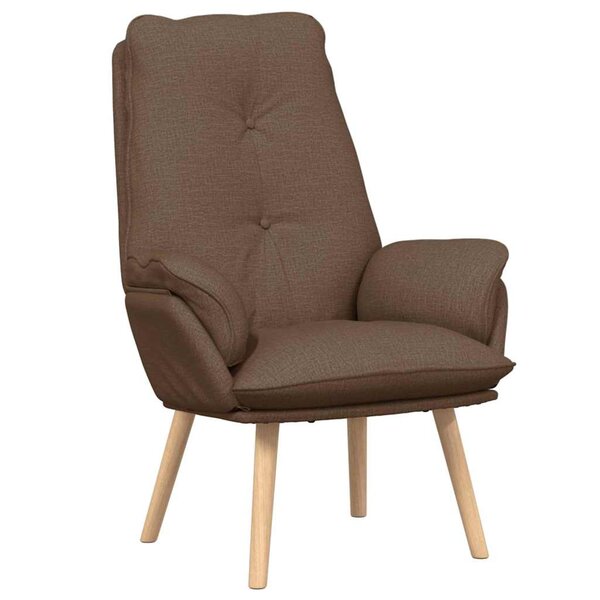 vidaXL Fauteuil relaxant Marron 69 x 74 x 93 cm tissu