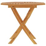 vidaXL Table pliable de jardin 85x85x76 cm Bois de teck solide