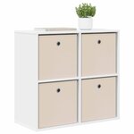 vidaXL Buffet avec tiroir Blanc 68 5 x 32 x 67 cm
