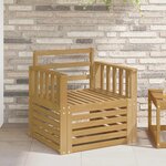vidaXL 2 Pièce Ensemble de canapés d'extérieur Bois d'Acacia Massif