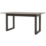 Table manger extensible de 6 a 10 personnes - Décor chene et gris anthracite - Industriel - BROOKLYN - L 160 / 200 x l 90 cm