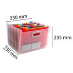 Trieur Maxi 24 Compartiments Polypropylène Crystal - Cristal - X 4 - Exacompta