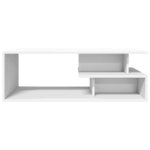 vidaXL Table basse blanc 102x55x35 cm bois d'ingénierie