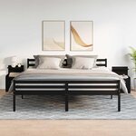 vidaXL Tables de chevet 2 pièces avec 2 tiroirs Noir 40 x 36 5 x 62 cm