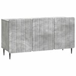 vidaXL Meuble TV 99 x 34 5 x 52 cm Gris béton Bois d'ingénierie