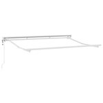 vidaXL Auvent Électrique Blanc 3 x 2 m Aluminium  tissu en polyester