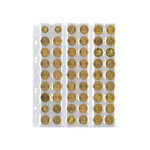 Feuilles numismatiques MU54 pour 54 monnaies jusque Ø 20 mm