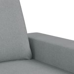 vidaXL Ensemble de canapés 4 Pièces gris clair tissu