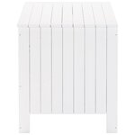 vidaXL Boîte de rangement avec couvercle RANA blanc bois massif de pin