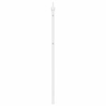vidaXL Tête de lit métal blanc 180 cm