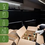 Pack and Move - Lot 255 croisillons de calage avec carton - Pour verres et bouteilles -55 x 30 x 30 cm -Carton renforcé