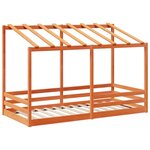 vidaXL Lit pour enfants sans matelas cire marron 80x200 cm pin massif