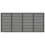 vidaXL Tête de lit murale Gris 156x3x91 5 cm Bois massif de pin
