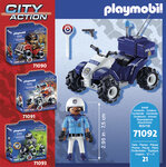 71092  Policier et quad