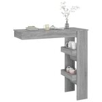 vidaXL Table bar murale Sonoma gris 102x45x103 5 cm Bois d'ingénierie