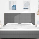vidaXL Tête de lit Gris clair 180 cm Tissu en velours côtelé