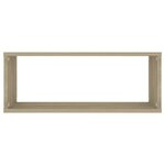 vidaXL Étagères murales cube 2 Pièces Chêne sonoma Bois d’ingénierie