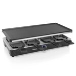 Tristar gril à raclette pour 8 personnes ra-2724 1400 w 46x23 cm noir