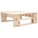 vidaXL Repose-pied palette de jardin bois