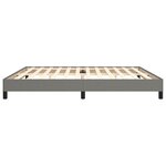 vidaXL Cadre de lit sans matelas gris foncé 200x200 cm tissu