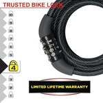 Cable antivol vélo 1 2 m