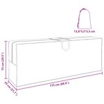 vidaXL Sac de stockage extérieur Noir 175 x 55 x 75 cm Tissu 420D