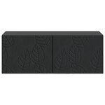 vidaXL Meuble TV mural 78 5 x 41 x 30 cm Noir Bois d'ingénierie